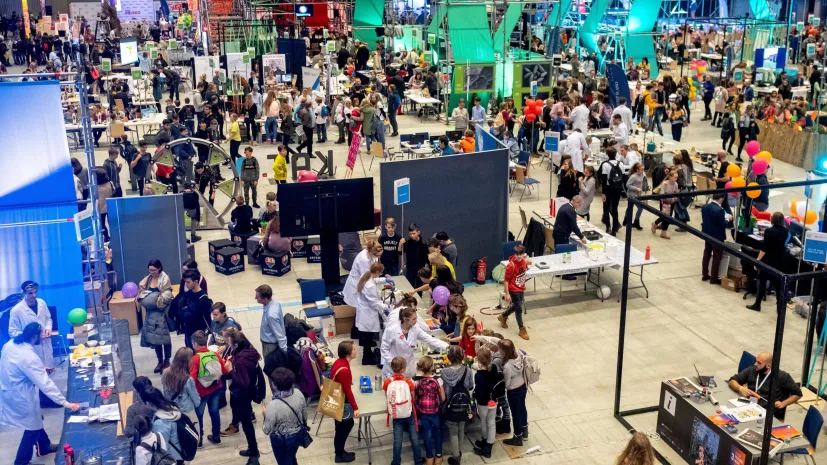 Katowice, 14.01.2019, III edycja Śląskiego Festiwalu Nauki (ag/awol) PAP/Andrzej Grygiel