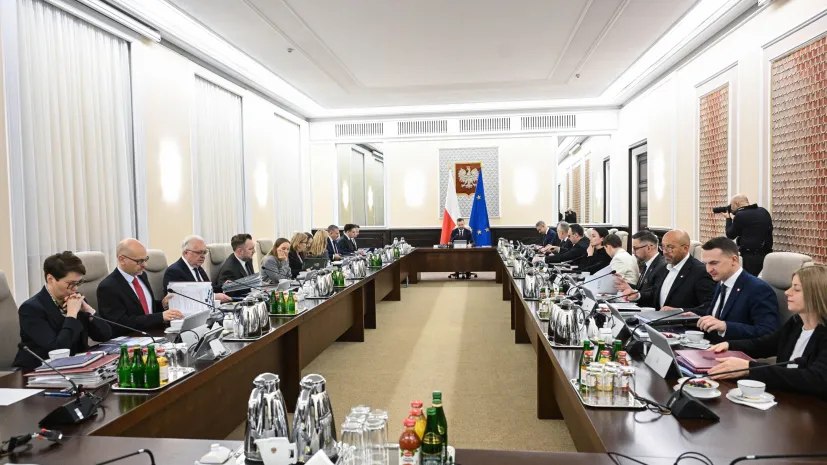 Warszawa, 24.02.2026. Posiedzenie rządu w KPRM w Warszawie. PAP/Radek Pietruszka