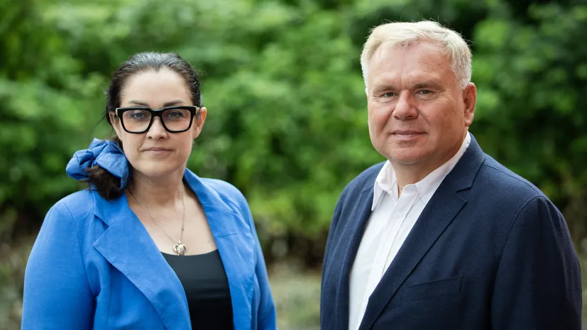N/z dr hab. Magdalena Zemelka-Wiącek prof. UMW i prof. Marek Jutel. fot. Krzysztof Ćwik/UMW